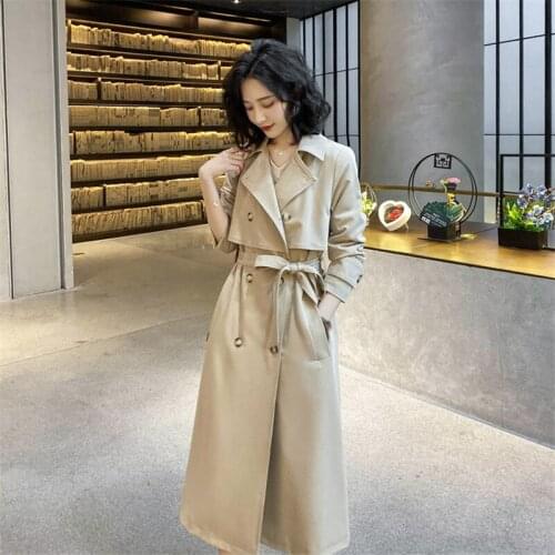 ZOUHIRC Women's Double Breasted Trench Coats