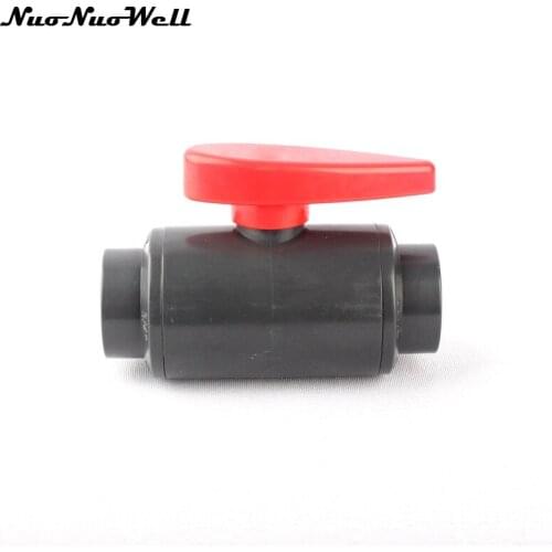 1pcs NuoNuoWell ANSI 3/4" DN20 PVC Ball Valve Tap Connector Pipe Adapter Garden Irrigation Aquarium Supplies Fish Tank Fittings
