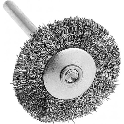 10mm Mini Stainless Steel Polishing Steel Wire Brush with Handle and 25T Type for Grinder Rotary Tool Cleaning Grinding Polished