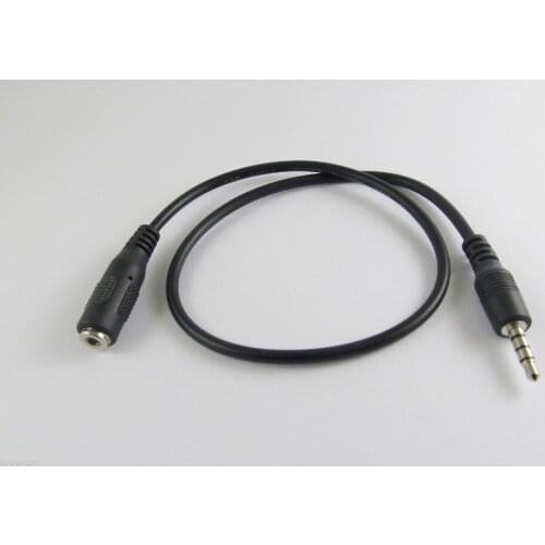 10pcs 3.5mm Male To Female M/F Stereo Aux Audio Headphone Extension Cable Cord 43cm