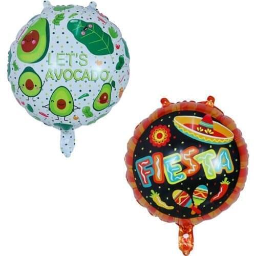 10pcs Avocado Balloons Foil Fruit Globos Birthday Party Decorations Adult Fruit Party Decor Lets Avocado Party Supplies Ball