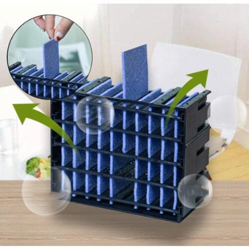 10pcs/set Filter Element Fan Replacement Parts For Air Cooler Portable Mini Air Humidifier USB Refrigeration Air Conditioner