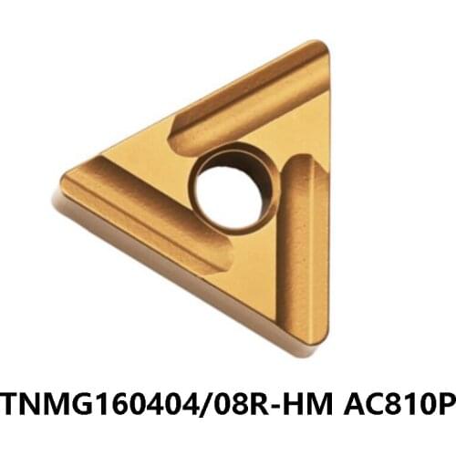 100% Original TNMG1604 TNMG160404R-HM TNMG160408R-HM AC810P Carbide Inserts TNMG160404 R-HM TNMG 160404 Lathe Cutter 10pcs/box