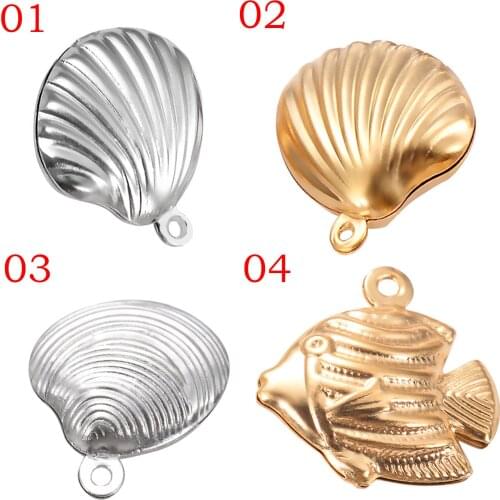 20Pcs Stainless Steel Small Charm DIY Hollow Jewelry Making for Necklace Bracelet Finding