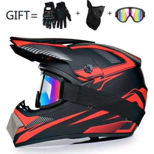 3 Gifts Motorcycle Children Off-Road Bike Downhill AM DH Racing Motocross Men Helmet DOT Capacete Casco