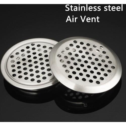 5pcs/lot Wardrobe Cabinet Mesh Hole Air Vent Louver Ventilation Cover Stainless Steel Cutting hole Dia.19mm/25mm/29mm/35mm/53mm