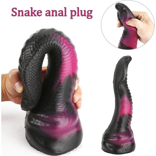 Snake Type Huge Anal Plug Butt Plug BDSM Toy Intimate Sex Toys For Adult Games Sex Toys Big Butt Plug Dildo Anal Vaginal Dilator