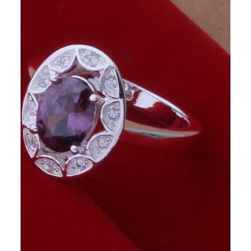 AR440 Fashion Jewelry Silver Color Gifts Popular Rings For Women Elegant Permatex /aspajjwa Bjhakaoa