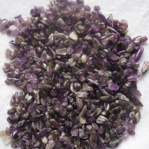 Assorted Natural Amethyst Tumbled Stone Magnet Gravel Beads Chakra Healing Reiki Fengshui Decoration