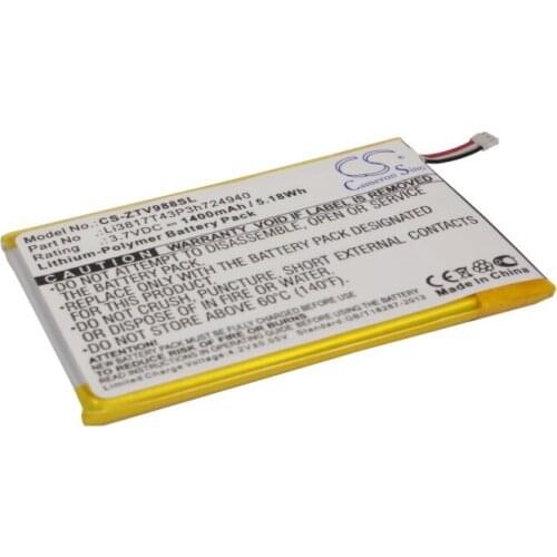 CS 1400mAh/5.18Wh battery for NET10 NTZEZ753G3P5P, Paragon, Paragon 4G, Z753G