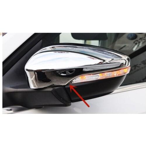 For Volkswagen Touran 2011-2014 High-quality ABS Chrome rearview mirror decoration cover anti-rub protection car accessories