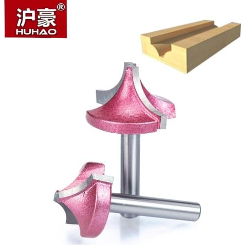 HUHAO 2pcs/lot Shank 6mm Engraving Bit For Wood Cutting Industrial Grade Milling Cutter Woodworking CNC Tool Router Bits