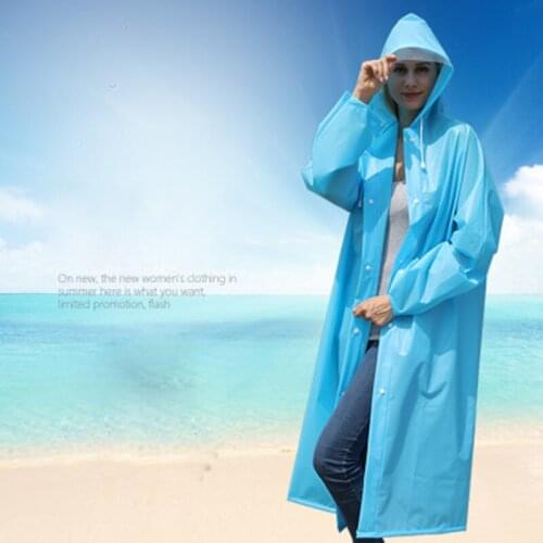 Best-selling thickened adult raincoat EVA increased hat brim walking tourism fashion environmental protection raincoat unisex