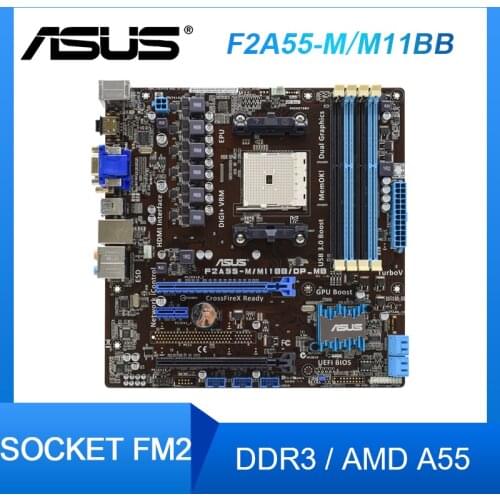 ASUS F2A55-M/M11BB/DP_MB FM2 PC Motherboards solid state A55 Desktop m-atx Motherboard Original Mainboard Set