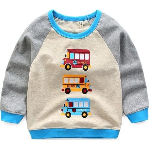 2020 new spring boys girls Long sleeve T shirt High quality cotton car-styling sweatshirt kids Baby costume clothing