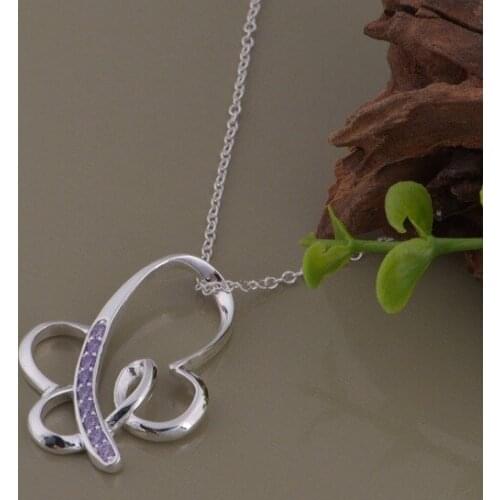 Wholesale High quality silver plated Fashion jewelry chains necklace pendant WN-1293