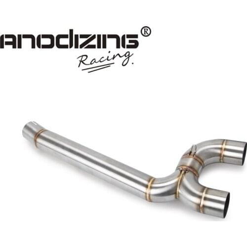 Motorcycle Full Exhaust System Middle Pipe Link Connect Motorcycle Accessories For Yamaha FZ6 FZ6N 2004 2005 2006 2007 2008 2009