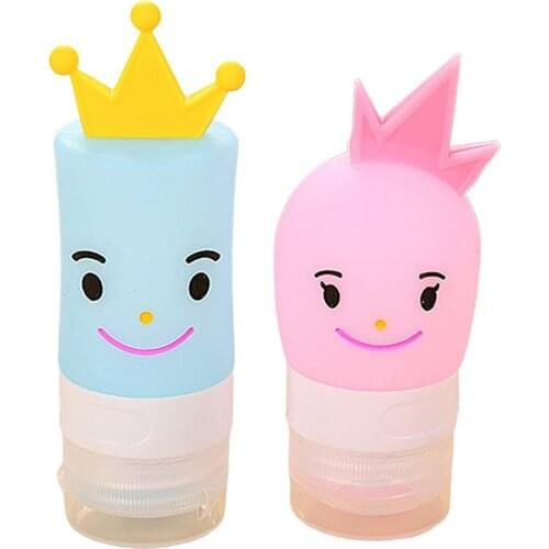 Prince And Princess Couples Bottled Silicone Lotion Bottle Travel Travel Shampoo Shower Gel Bottle 40Ml