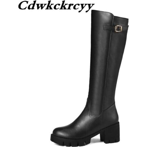 Promotion winter New style fashion Thin and thin High Boots English Chivalry boots winter boots for girls plus size 34-46