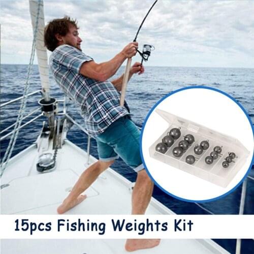 Fishing lead pendant saltwater fishing tackle sinking lead pendant kit 2g 4g 6g 8g 12g with free fishing tackle box W