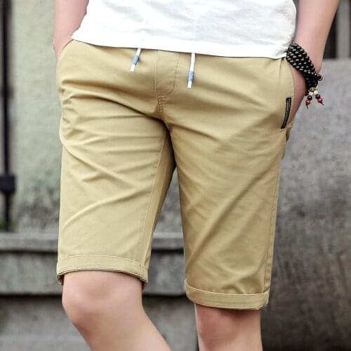2020 Newest Cotton Men Shorts Homme Beach Slim Fitness Bermuda Masculina Joggers Drawstring Elastic Waist Short Pants Summer 4xl