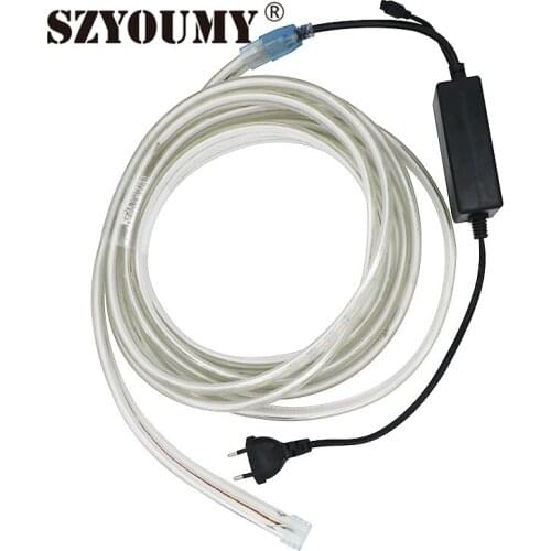 SZYOUMY Waterproof 220V SMD 5730 5M 10M Led Tape Flexible Led Strip Light 120 Leds/M Dual White Outdoor Garden Lighting