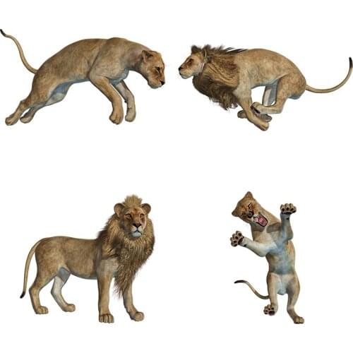Three Ratels QC484 lion wall Stickers home decoration living room animal Vinyl car Stickers