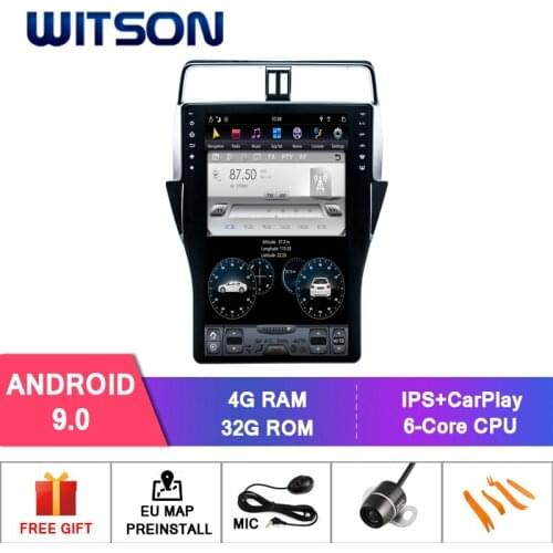 WITSON Android 9.0 TESLA STYLE For TOYOYA PRADO PLUS 2018 4GB GPS NAVIGATION AUTO STEREO VERTICAL SCREEN