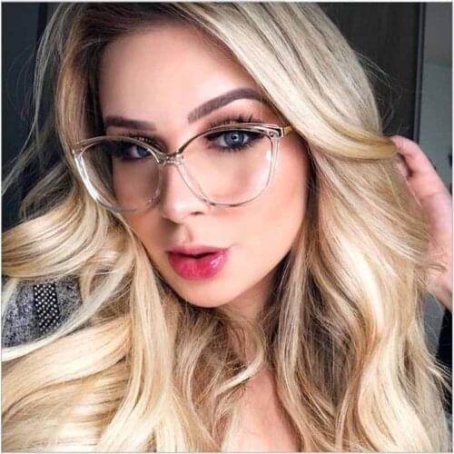 Feishini Brand 2021 Vintage ladies Eyeglasses Frame Plastic Titanium Optical Glasses Frame Spectacle Frame Women Cat eye