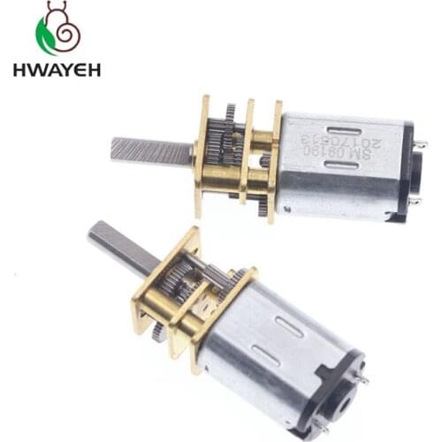 1pcs N20 Micro Metal Gear motor Electric gear box 3V 30RPM/50RPM/100RPM DC 3V 100rpm 3MM Shaft Diameter