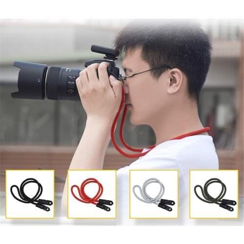 1pc Durable nylon wire camera strap Red/ Black/ Gray/ Green to choose 100*0.9cm witn ring Universal For Climbing/Hiking
