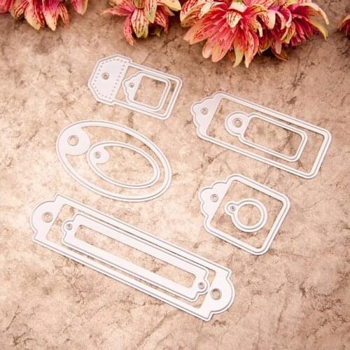 10pcs Metal mixed tags Cutting Dies Stencils for DIY Scrapbooking photo album Decorative Embossing DIY Paper Cards