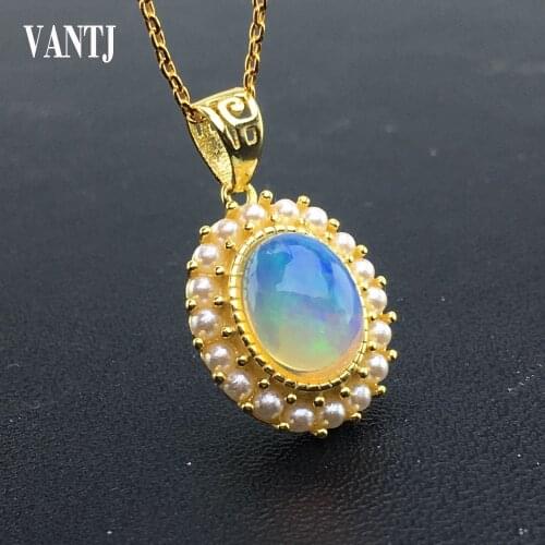 100% Natural Opal Jewelry Sets Sterling 925 Silver Gemstone Pendant and Earring Fine Jewelry For Woman Lady Party Wedding Gift