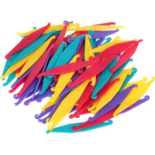 100 Pcs Disposable Elastic Placers Orthodontic Rubber Ligature Ties Ring Retractor for Braces Elastic Rubber Band Placers