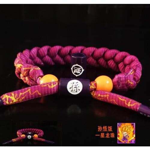 Anime Son Goku Cosplay Kakarotto Bracelet Hand-Knitted Anime Bracelet Couple Accessories Birthday Gift