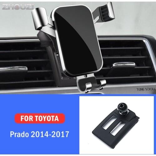 Car Mobile Phone Holder Mounts Stand GPS Gravity Navigation Bracket For Toyota Land Cruiser Prado 2014-2017 Car Accessories