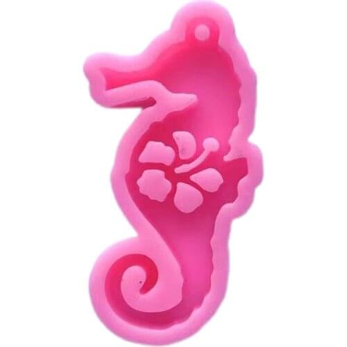 Castle Car Seahorse Ornaments Epoxy Resin Mold Keychain Pendant Silicone Mould DIY Crafts Jewelry Decorations Casting Tool AXYD