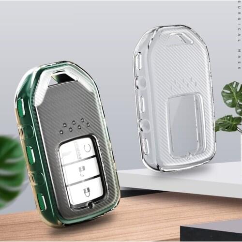 TPU Car Key Case Key Cover for Honda Accord Civic 2018 2019 Odyssey CRV Pilot HRV Vezel City keyless entry