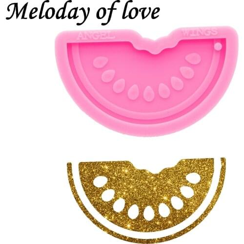 Glossy Watermelon Keychain Mold Silicone Resin Mould DIY Handmade for Epoxy Making chocolate Polymer Clay DY0534