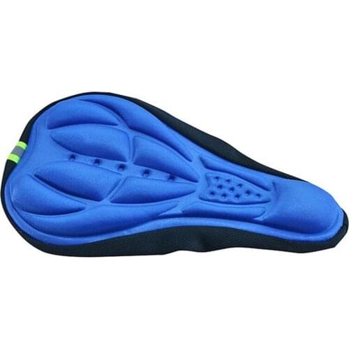 3D Silicone Cycling Bike Bicycle Nylon Gel Pad Saddle Seat Mat Comfort Soft Cushion Cover Red Black Blue Orange