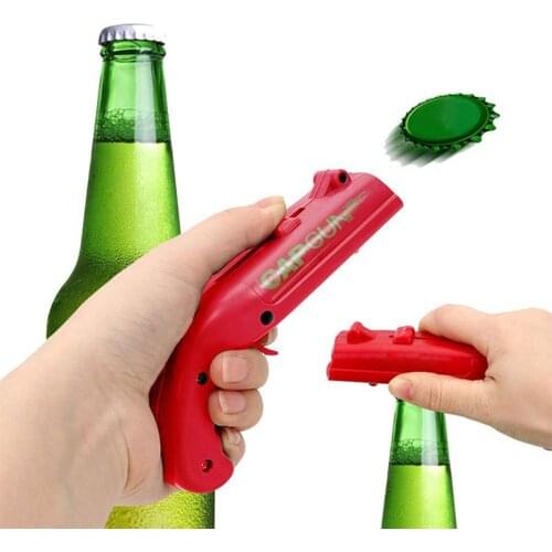 Creative Portable Beer Opener Cap Gun Bottle Opener Beer Bottles Open Capgun Drink Opening Shooter Bar Outdoor Celebration Tools