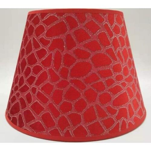 Red flower Abstract Pattern Fabric round lampshade E27 nordic Lamp shade for table lamp modern DIY lamp shade cover for lamp