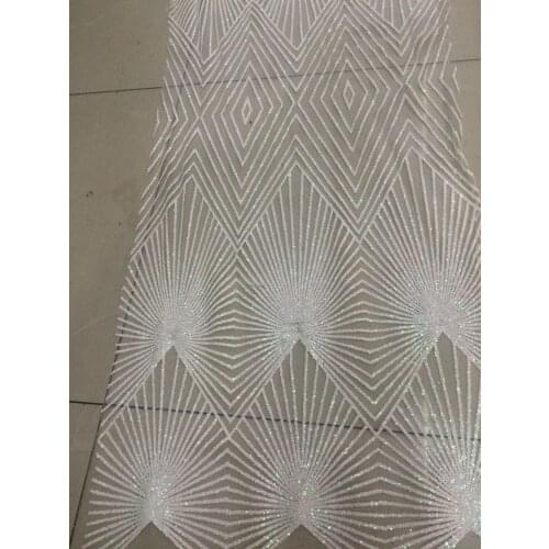 L-34 modern design glued glitter african Tulle lace for nice dress french net lace fabric