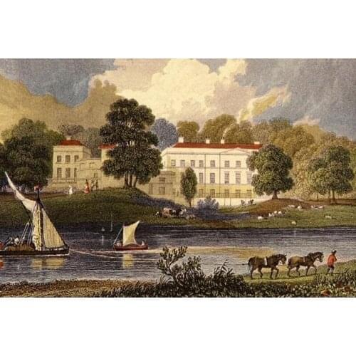 Diamond Embroidery Picture rhinestone Diy Diamond Painting kit The sailing boat on the river 60x40 Full 3D Square Crystal Mosaic