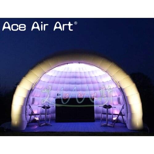 Igloo luna tent inflatable half dome,beautiful classical iglooo tent,air shelter for events and concession/Dj booth