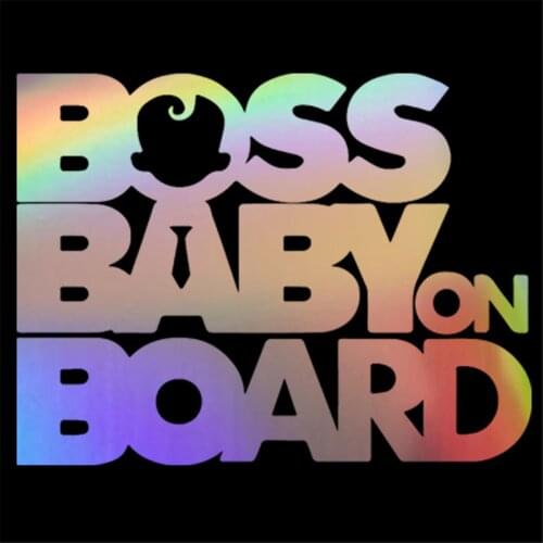 Sticker Car Window Motorcycle Vinyl Car Van Truck Wall Boss Baby On Board Decal