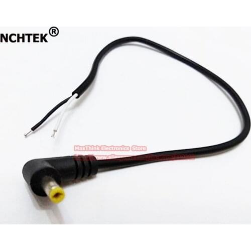 NCHTEK 90 Degree Angled DC 4.0x1.7mm Male Plug Power Connector Cable, DC pigtail 4.0/1.7mm/Free shipping/50PCS