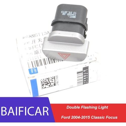 Baificar Brand New Genuine Danger Emergency Warning Double Flashing Light 8M5T13A350AB For Ford 2004-2015 Classic Focus
