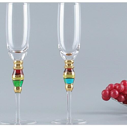 Original Wedding Champagne Glasses Crystal Christmas Table Goblet Champagne Party Cake Table With Champagne Glass Decoration