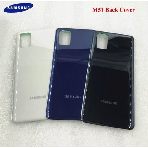 Original Samsung M51 Case Back Battery Housing Cover Door Rear Home Replacement Parts For Samsung Galaxy M 51 With Logo 6.7 Inch